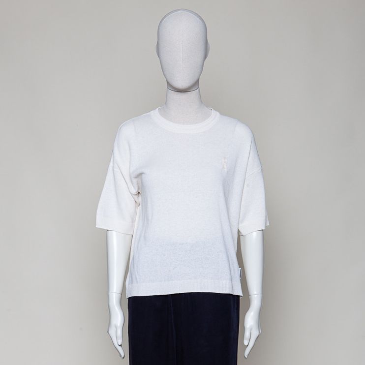 S SL Linen Blend Knit Sweater undyed