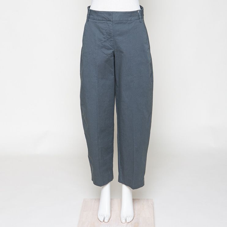 Barrel Leg Twill Pant space steel