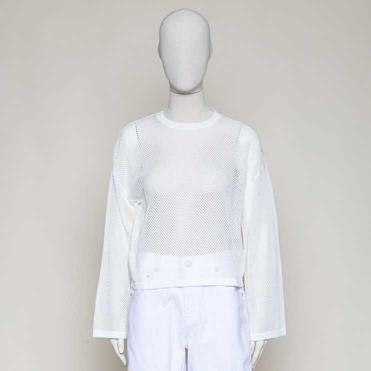 Lia Luna Knit Cotton Mix weiss