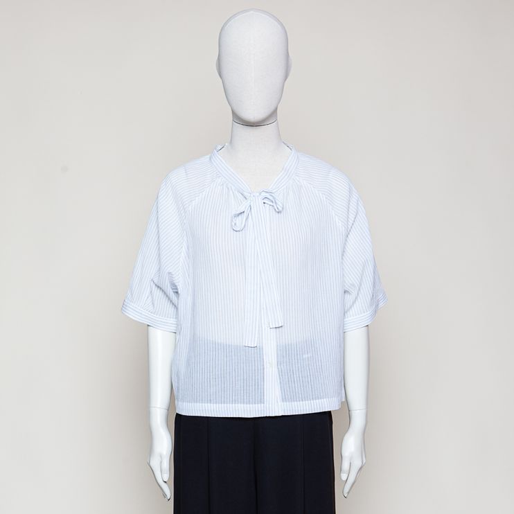 Mercedes blouse blue stripes