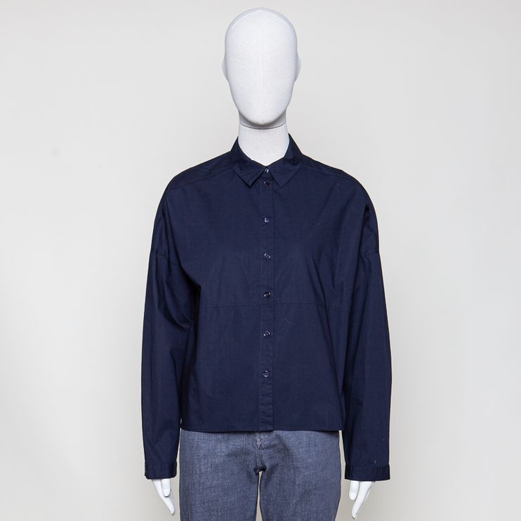 Hemdbluse dunkelblau