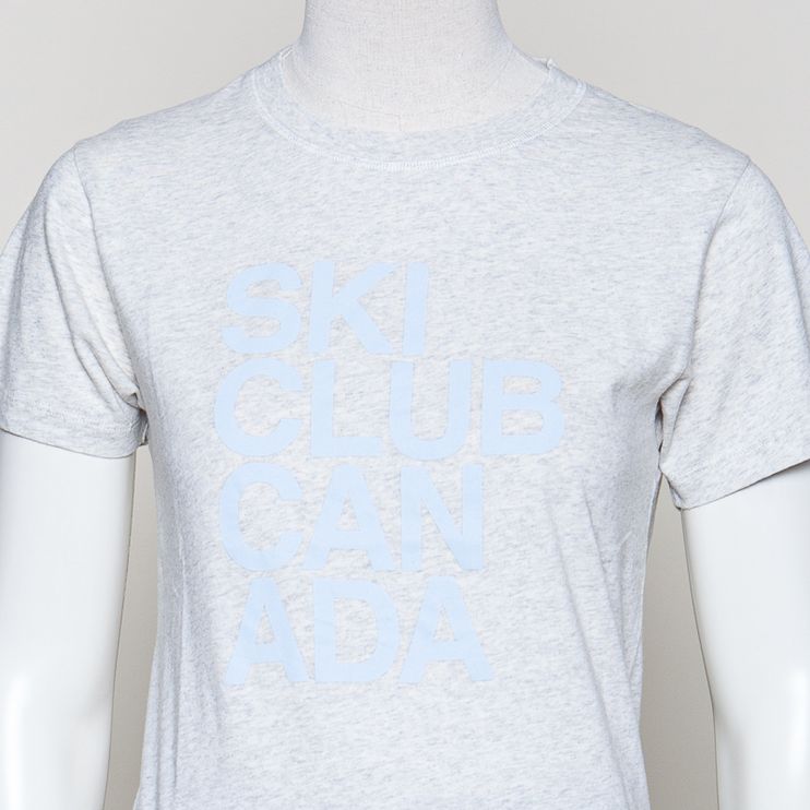 T-shirt print ecro mel./mist
