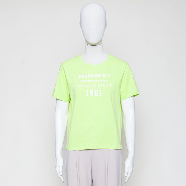 T-Shirt, lime- grün