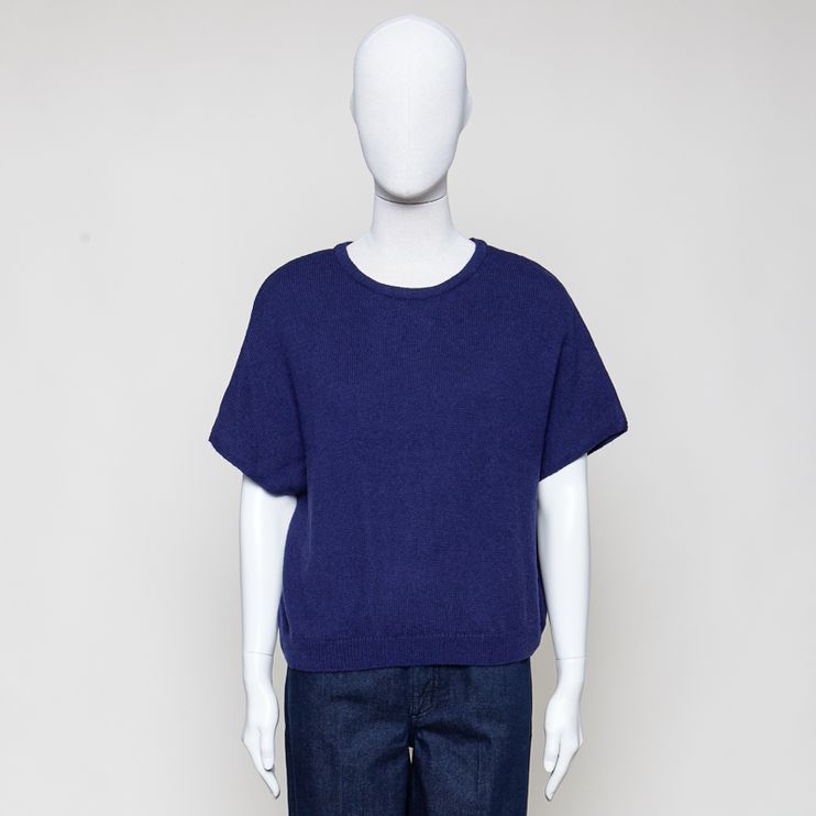 Strickpullunder blau