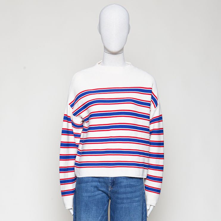 Merinaa Stripes Knit Sweater gestreift