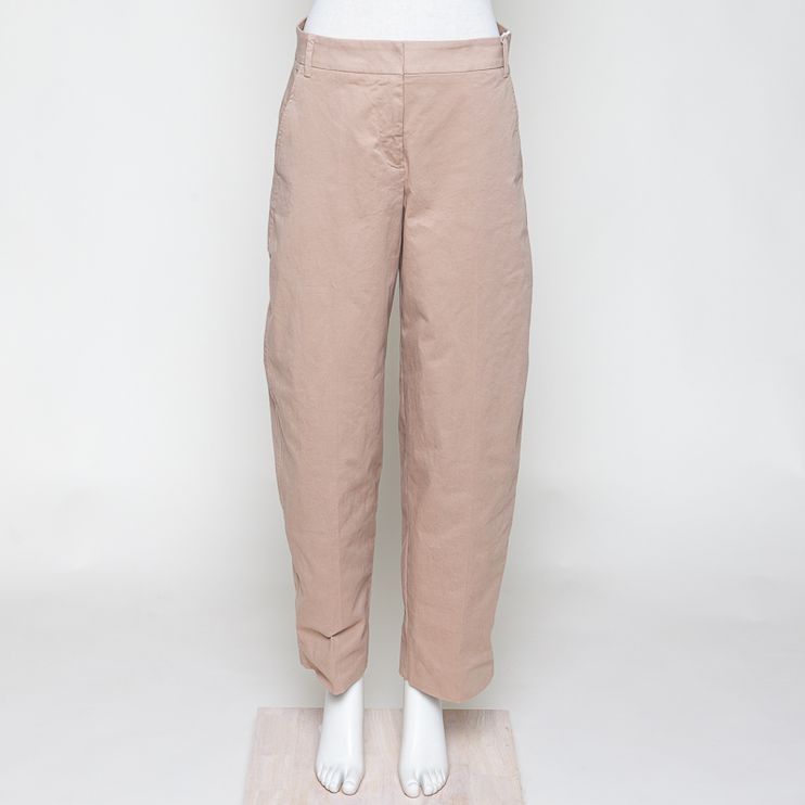 Barrel Leg Twill Pant camel