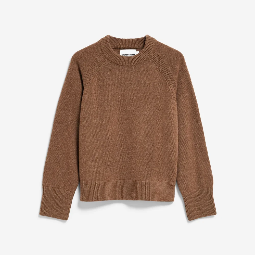 Wool knit Sweater claystone melange
