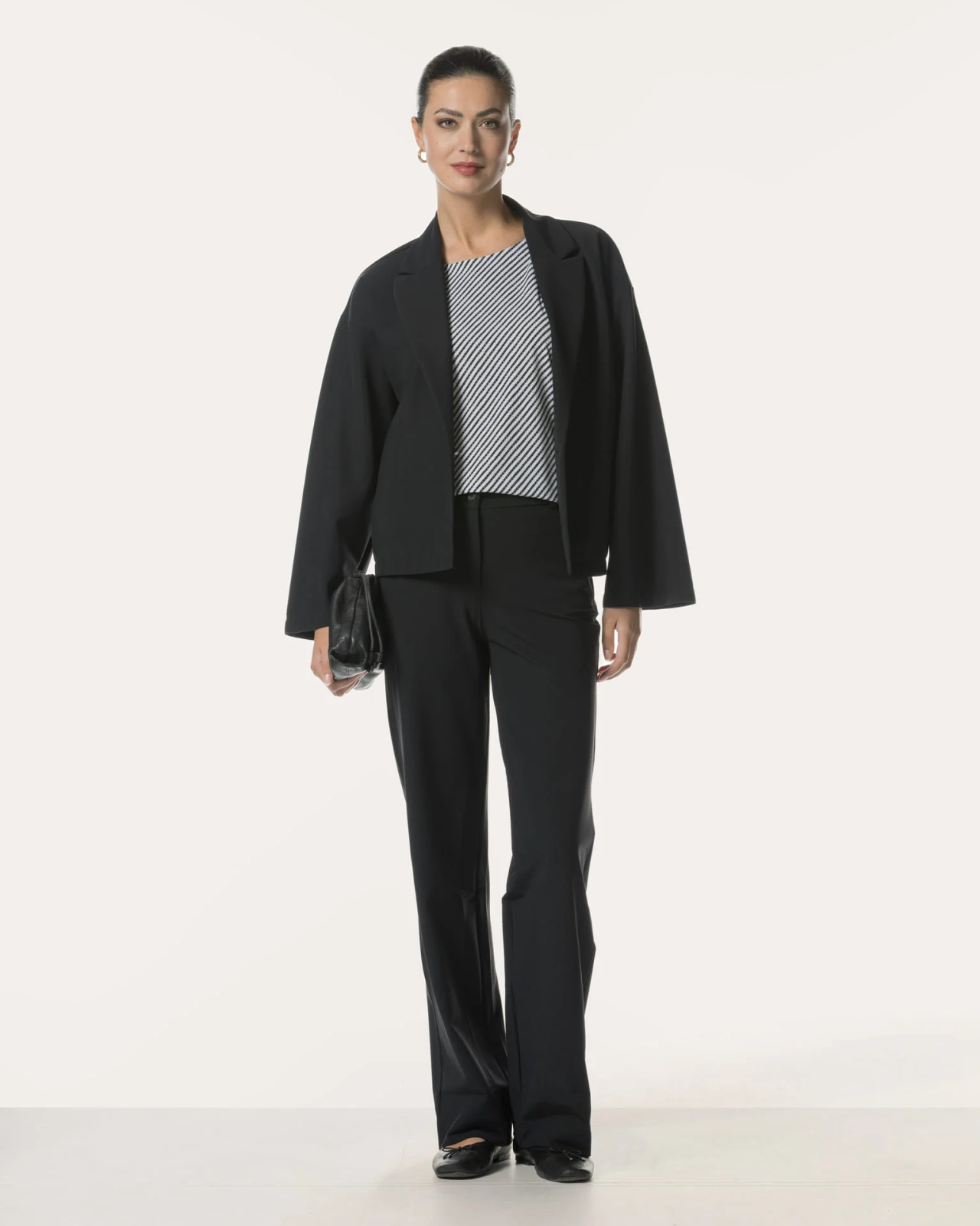Nariko diagonal stripe diagonal stripe black