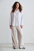 Blouse white stripe