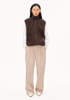 Cotton Fleece Vest claystone