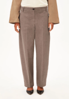 Herringbone barrel Leg Pant claystone-soft nougat