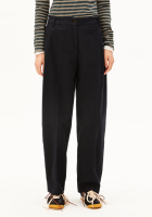 Herringbone Barrel Leg Pant dark steel-black