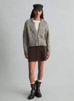 Zip-Cardigan relaxrd medium beige