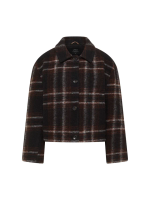 Karo Jacke brown multicolour