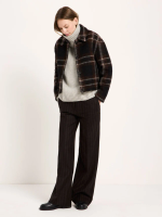 Karo Jacke brown multicolour