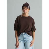 RWS Merino-Strickpullover oversize espresso brown
