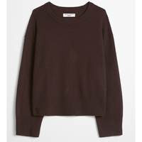 RWS Merino-Strickpullover oversize espresso brown