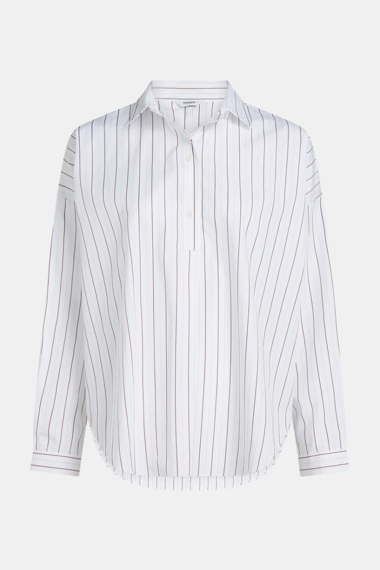 Blouse white stripe