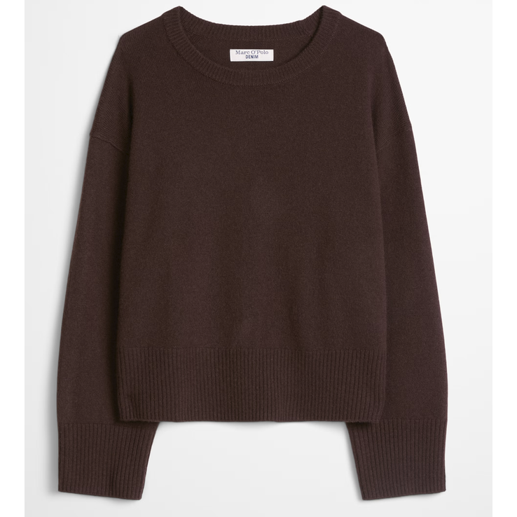 RWS Merino-Strickpullover oversize espresso brown